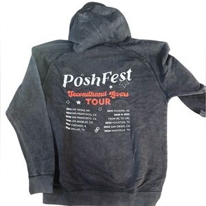 Official Poshmark Grey Acid Wash Oversized Hoodie